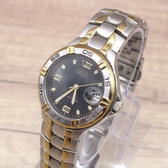 Guess Waterpro Watch Unisex Multi-toned Stainless Steel Classic Date Dial 100m - Picture 3 of 10